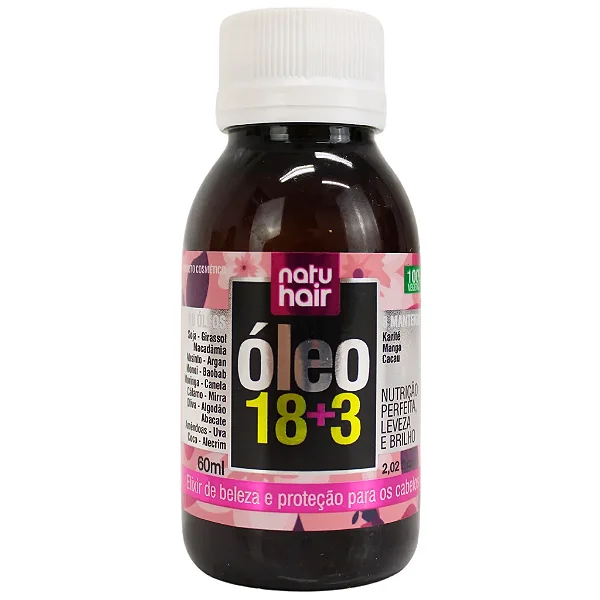 OLEO CAPILAR NATU HAIR OLEO 18+3 60ML
