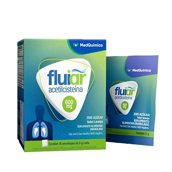 FLUIAR 600MG 16 SACHES MEDQUIMICA