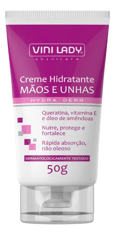 CREME DEO HIDRATANTE MAOS E UNHAS VINILADY 50G