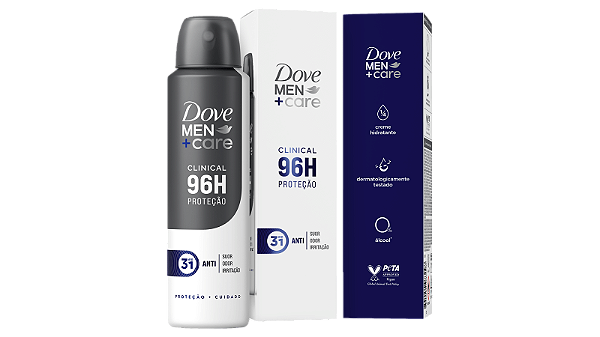 DESODORANTE DOVE AERO CLINICAL MEN 150ML