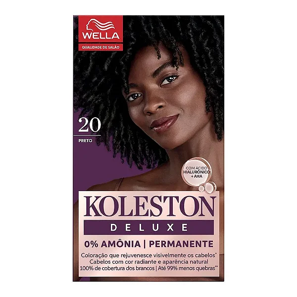 TINTURA KOLESTON DELUXE 20 PRETO
