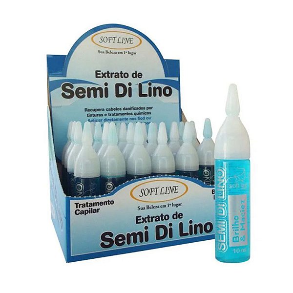 AMPOLA EXTRATO SEMI DE LINO 10ML UNIDADE SOFT LINE