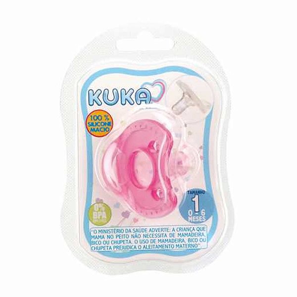 CHUPETA KUKA SOFT COMFORT REDONDA ROSA TAM.1COD.2903