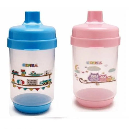 COPO EDUCATIVO CEFISA 140ML  REF.810 AZUL OU ROSA