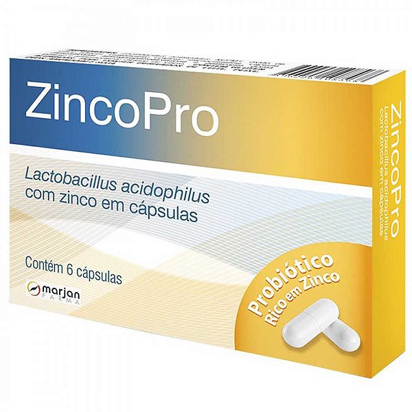 ACIDOFILLUS - ZINCOPRO 6CAPS MARJAN