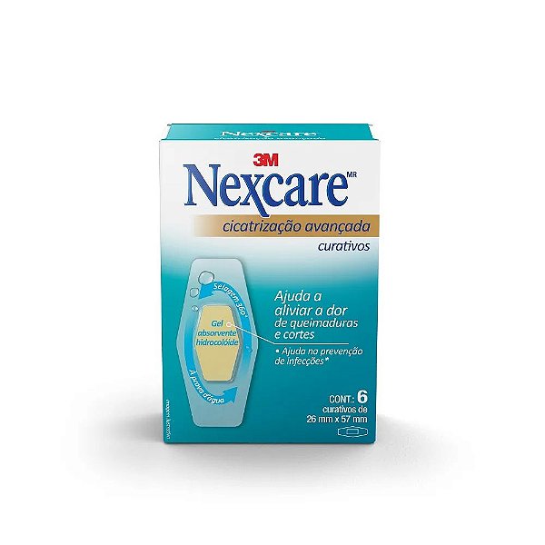 NEXCARE 3M CURATIVO CICATRIZACAO AVANCADA 6UN 26MM X 57MM