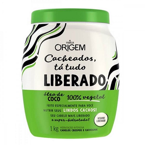 MASCARA ORIGEM 1KG OLEO DE COCO CACHEADOS, TA TUDO LIBERADO