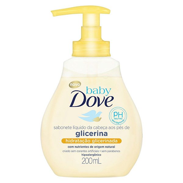 SABONETE LIQUIDO DOVE BABY HIDRATACAO GLICERINADA 200ML