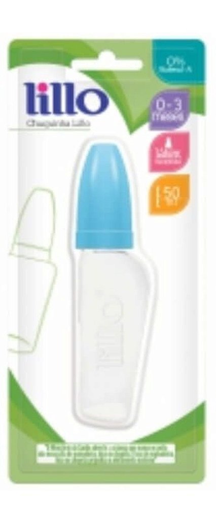 MAMADEIRA LILLO CHUQUINHA SILICONE REDONDO 0 A 3 MESES 50MLAZUL