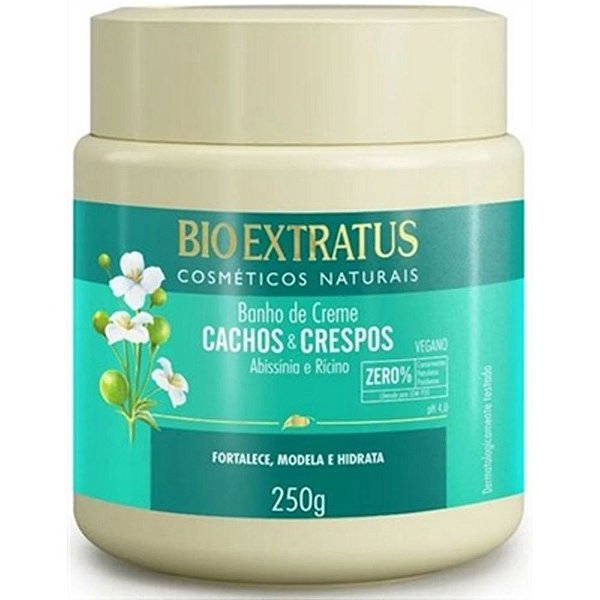 BANHO DE CREME BIO EXTRATUS CACHOS E CREPOS 250GR