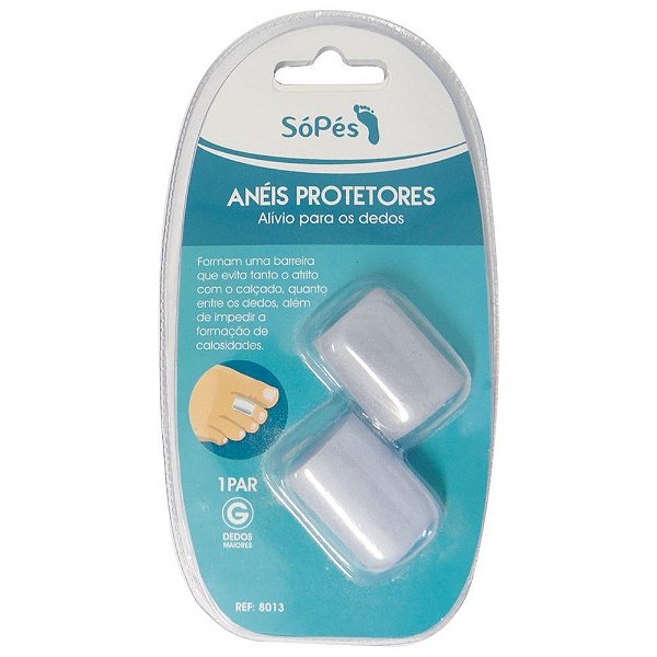 ANEIS PROTETORES PARA DEDOS GEL SO PES PAR TAM.G