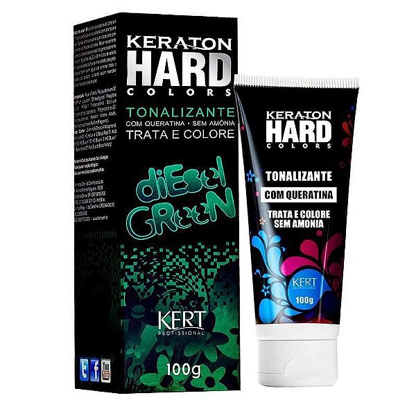 TONALIZANTE KERATON HARD COLORS GREEN 100G