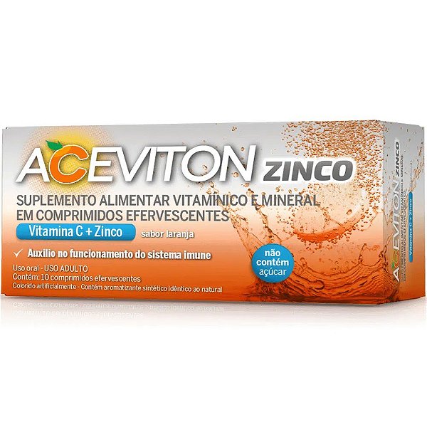 ACEVITON VITAMINA C ZINCO 10CPR EFERVECENTE CIMED