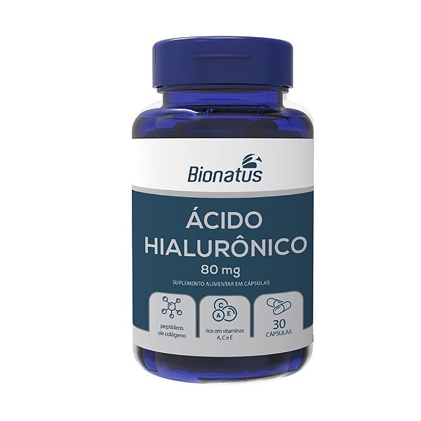 ACIDO HIALURONICO 80MG 30 CAPSULAS - BIONATUS