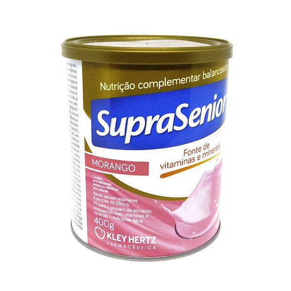 SUPRASENIOR VITAMINAS E MINERAIS MORANGO 400G KLEY HERTZ