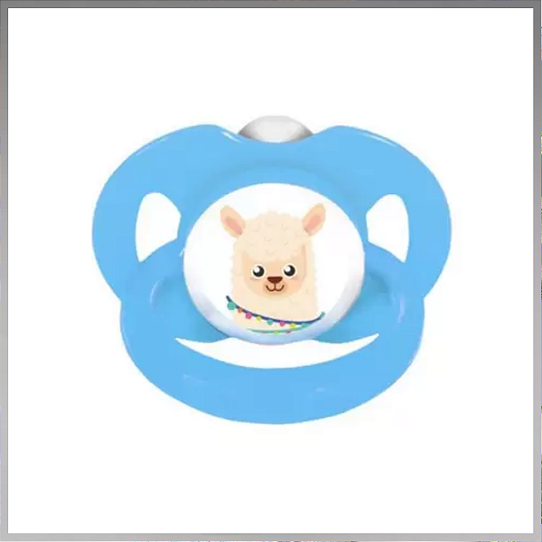 CHUPETA BABY GO ORTO BICO SILICONE TAM 1 LHAMA AZUL 03324
