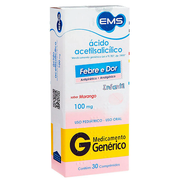 ACIDO ACETILSALICILICO 100MG 30CPR EMS