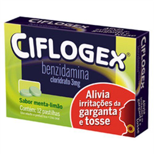 CIFLOGEX 12 PASTILHAS MENTA LIMAO
