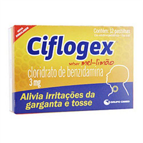 CIFLOGEX 12 PASTILHAS MEL-LIMAO