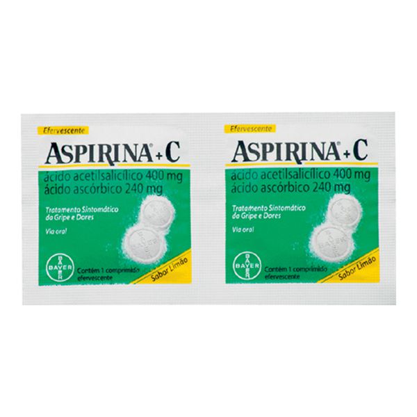 ASPIRINA C LIMAO 2CPR EFERVECENTE