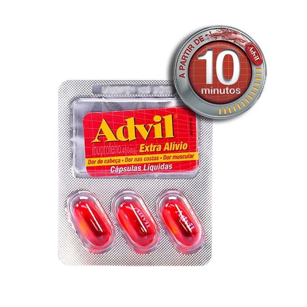 ADVIL EXTRA ALIVIO 400MG 3CAPS -  IBUPROFENO