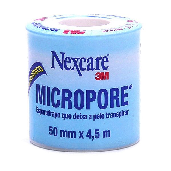 FITA MICROPORE 3M NEXCARE BRANCA 50MM X 4,5M