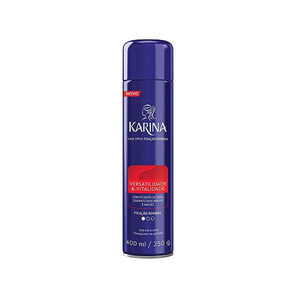 HAIR SPRAY KARINA FIXAÇÃO NORMAL ANTIFRIZZ 400ML