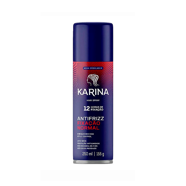 HAIR SPRAY KARINA FIXAÇÃO NORMAL 250ML
