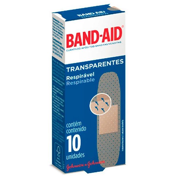 BAND AID TRANSPARENTE 10UN JOHNSON   JOHNSON