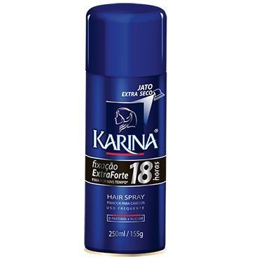 HAIR SPRAY KARINA FIXAÇÃO EXTRA FORTE ANTIFRIZ 250ML