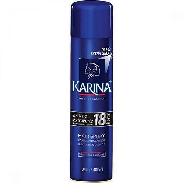 HAIR SPRAY KARINA FIXAÇÃO EXTRAFORTE 400ML