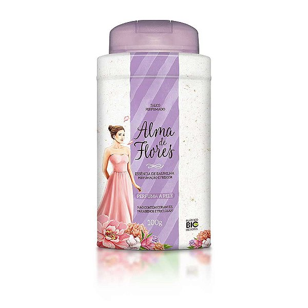 TALCO ALMA DE FLORES 100GR BAUNILHA