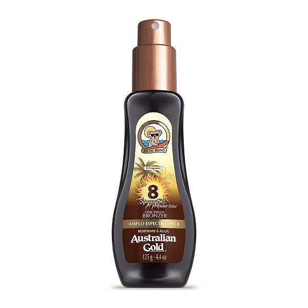 AUSTRALIAN GOLD LOCAO BRONZEADORA FPS 8 SPRAY GEL 125G