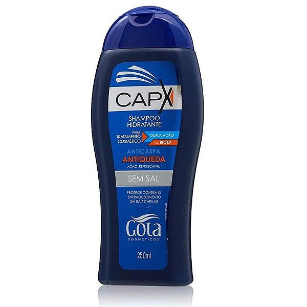 SHAMPOO GOTA DOURADA CAPX ANTICASPA ANTIQUEDA 250ML (AZUL)
