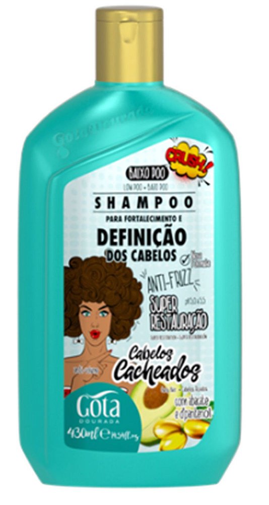 SHAMPOO GOTA DOURADA CACHEADOS ABACATE+D PANTENOL 430ML