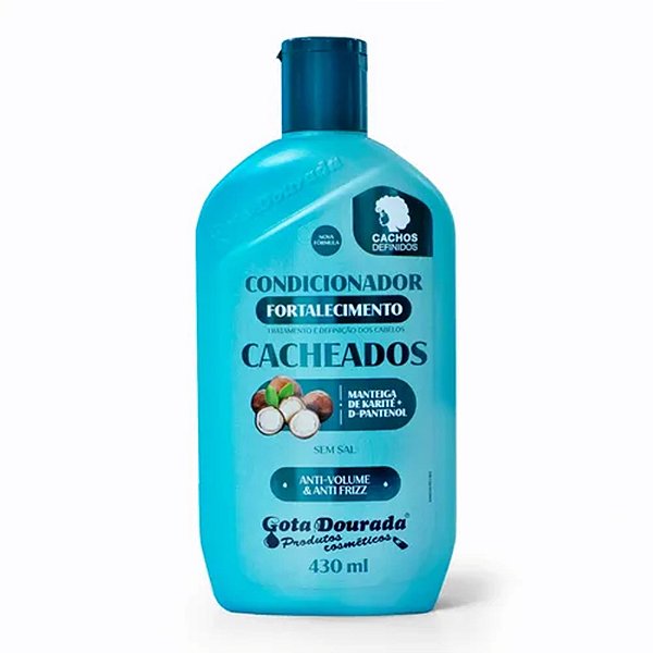 CONDICIONADOR GOTA DOURADA CACHEADOS ABACATE+D PANTENOL 430M