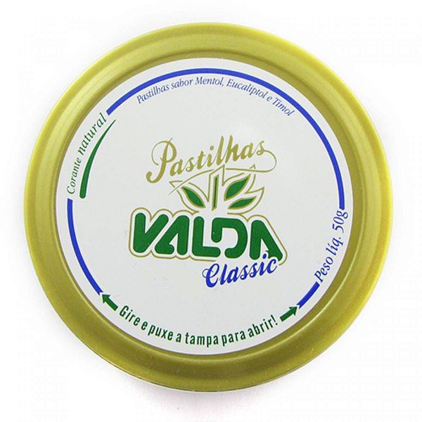 VALDA PASTILHA LATA 50GR CLASSIC