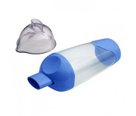 ESPACADOR BI VALVULADO MEDICATE MASCARA PEQ. 0 A 3 ANOS AZUL