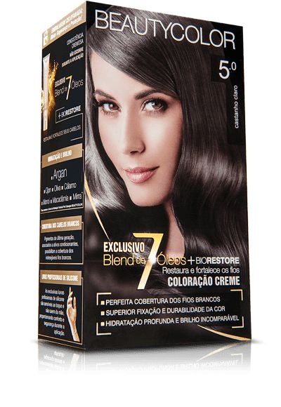 TINTURA BEAUTY COLOR 5.0 CASTANHO CLARO