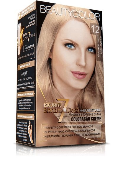 TINTURA BEAUTY COLOR 12.1 LOURO MTO CLARO CINZA