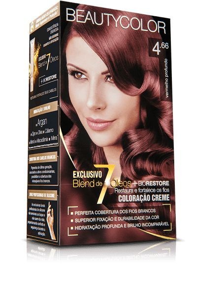 TINTURA BEAUTY COLOR 4.66 VERMELHO PROFUNDO