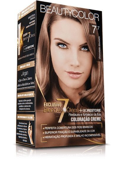 TINTURA BEAUTY COLOR 7.7 CHOCOLATE DOURADO