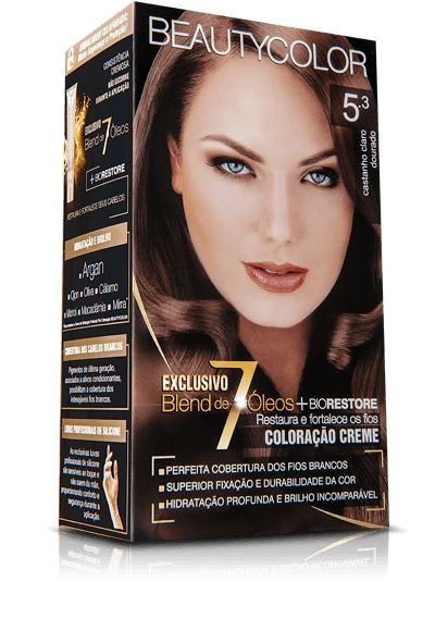 TINTURA BEAUTY COLOR 5.3 CASTANHO DOURADO