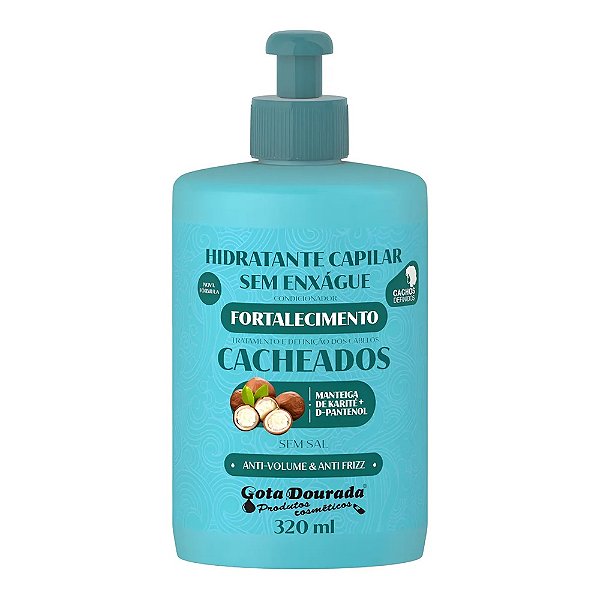 CREME DE PENTEAR GOTA DOURADA CACHEADOS ABAC+DPANTENOL 320ML