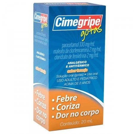 PARACETAMOL+ ASS - CIMEGRIPE GOTAS 20ML - CIMED