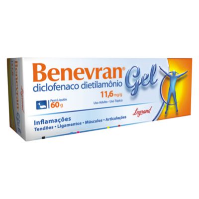 DICLOFENACO DIETILAMONIO GEL 60G - BENEVRAN