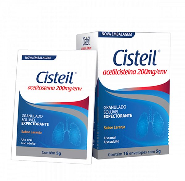 ACETILCISTEINA 200MG 16ENV - CISTEIL