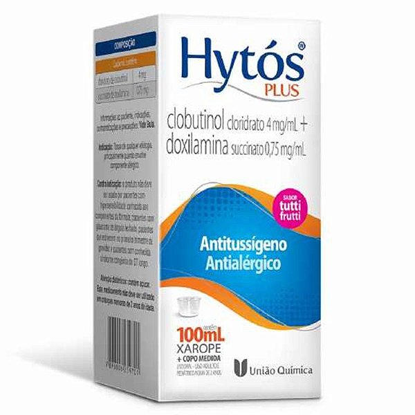 CLOBUTINOL + DOXILAMINA - HYTOS PLUS XAROPE 100ML