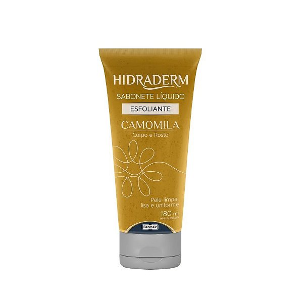 HIDRADERM SABONETE LIQUIDO ESFOLIANTE CAMOMILA 180ML FARMAX
