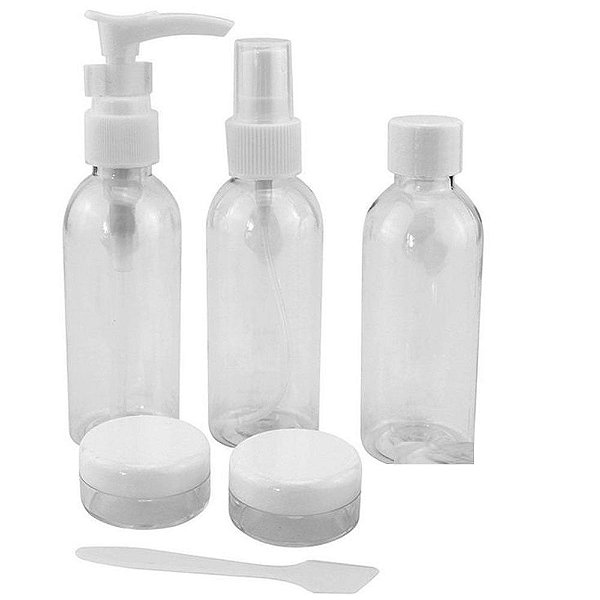 KIT VIAGEM NOVO SECULO 3 FRASCOS 75M+2 POTES 15ML+ESPATULA